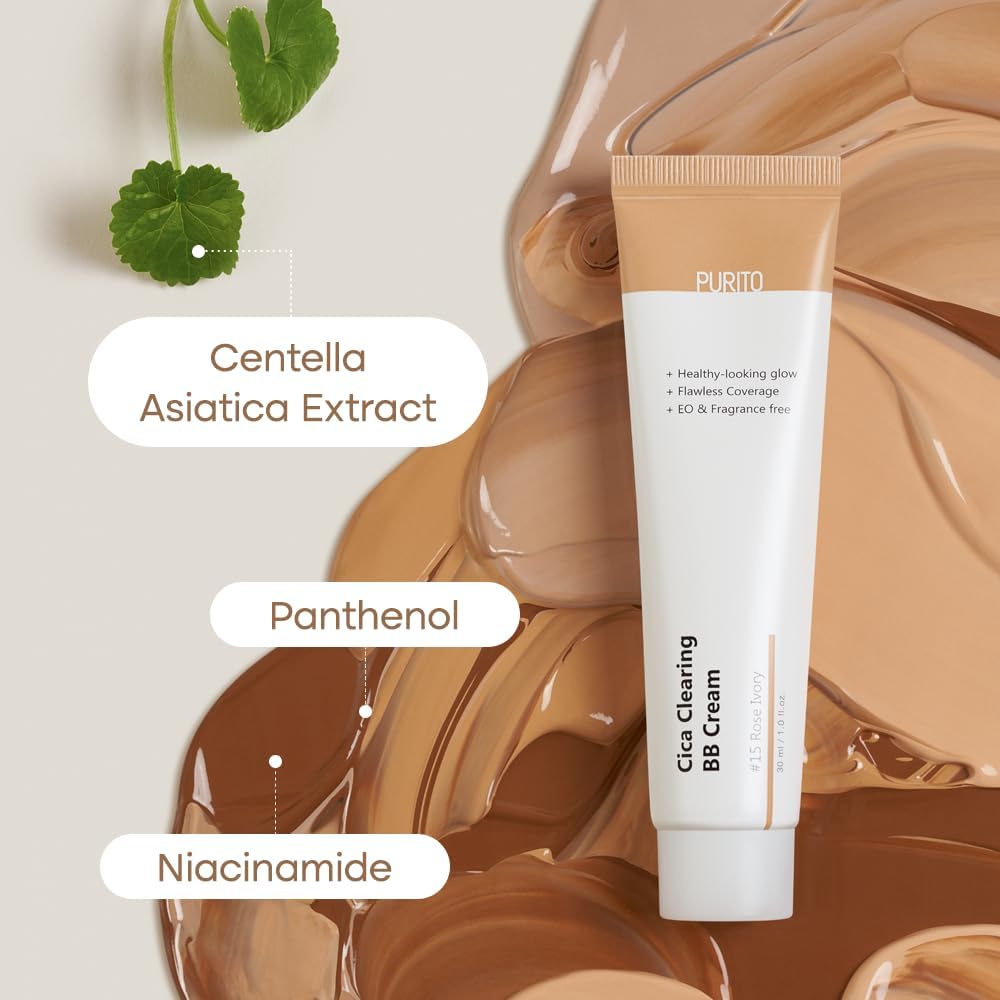 Amazon.com: PURITO Cica Clearing BB Cream #27 Sand Beige 1 fl.oz